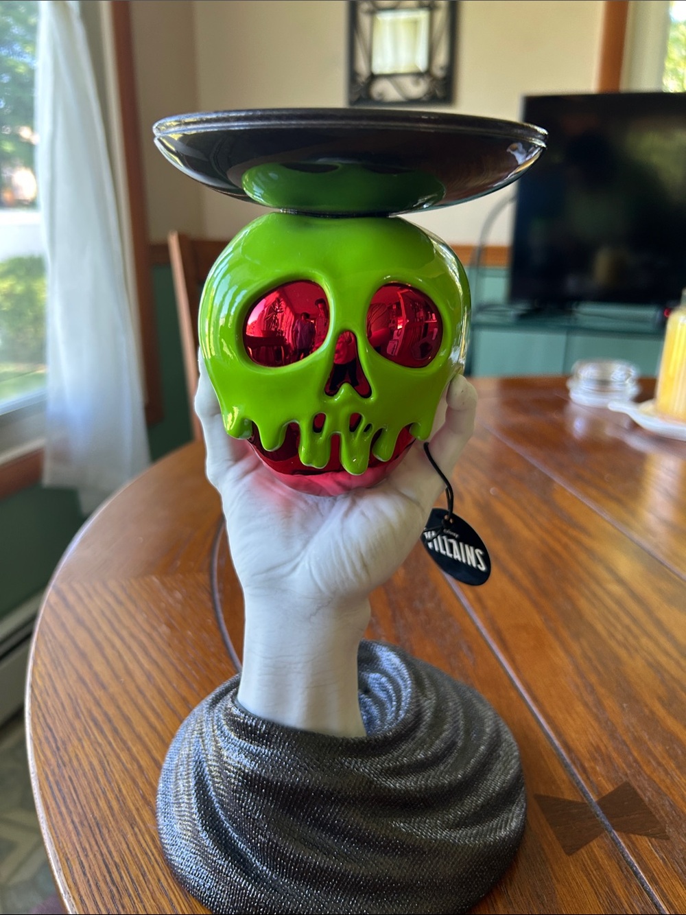 Snow White poison apple candle holder